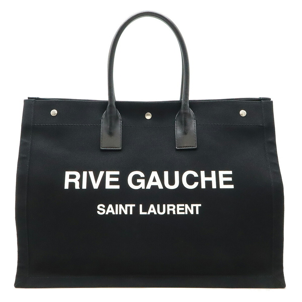 SAINT LAURENT PARIS YSL Rive Gauche Tote Bag Shoulder Black